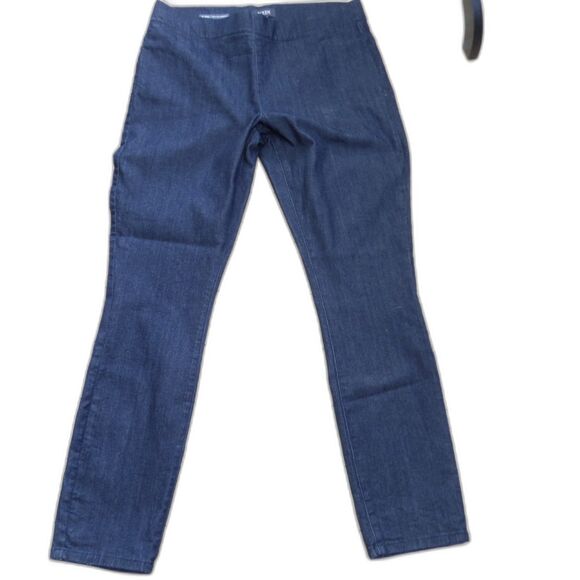 NYDJ Denim - NYDJ Alina Skinny Ankle Pull On Lift X Tuck Jeans Dark Wash 12 EUC